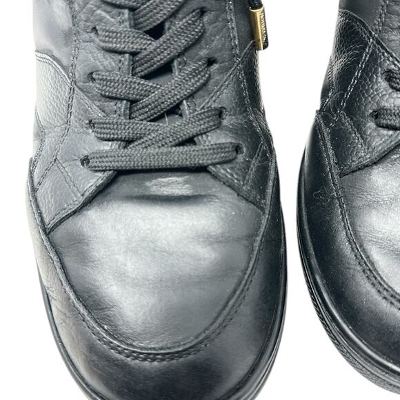 Louis Vuitton Cliff Women's Sneakers High Top Leather Suede Monogram Black Sz 39 - Picture 5 of 15